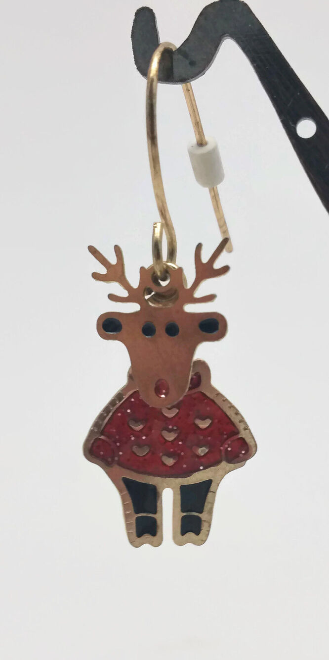 Rudolph The Red Nosed Reindeer Articulated Earrings